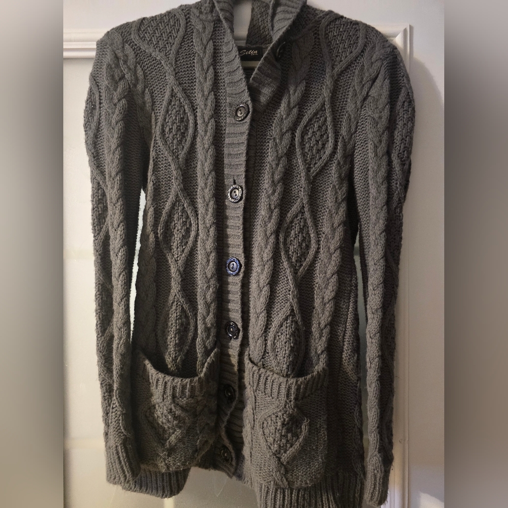 Cable Knit Long Sweater